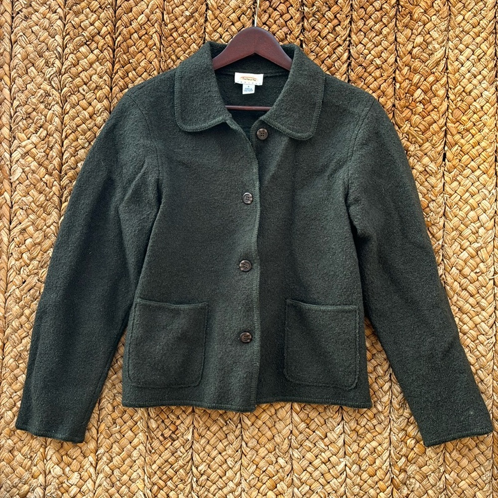 Talbots wool button up sweater